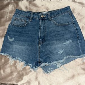 Denim shorts